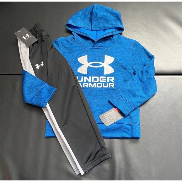 NWT Under Armour Hoodie & Track Pants Set Boys Size 4 - Picture 1 of 3